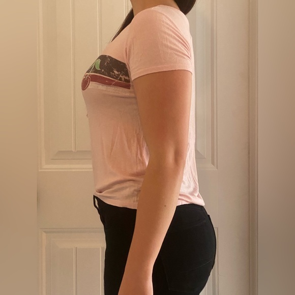 PAPER CRANE - Retro stripe cherry print graphic tee - Picture 4 of 5